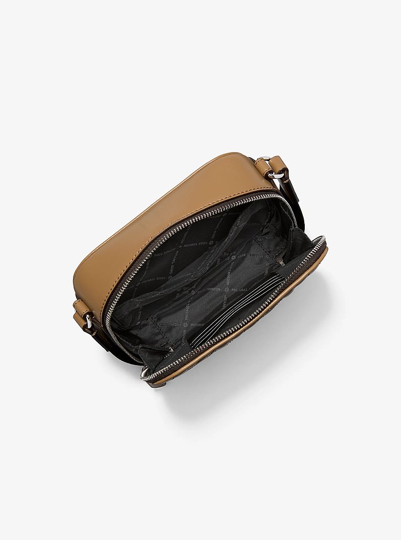 Hudson Logo Embossed Crossbody Bag in HUSK | Michael Kors