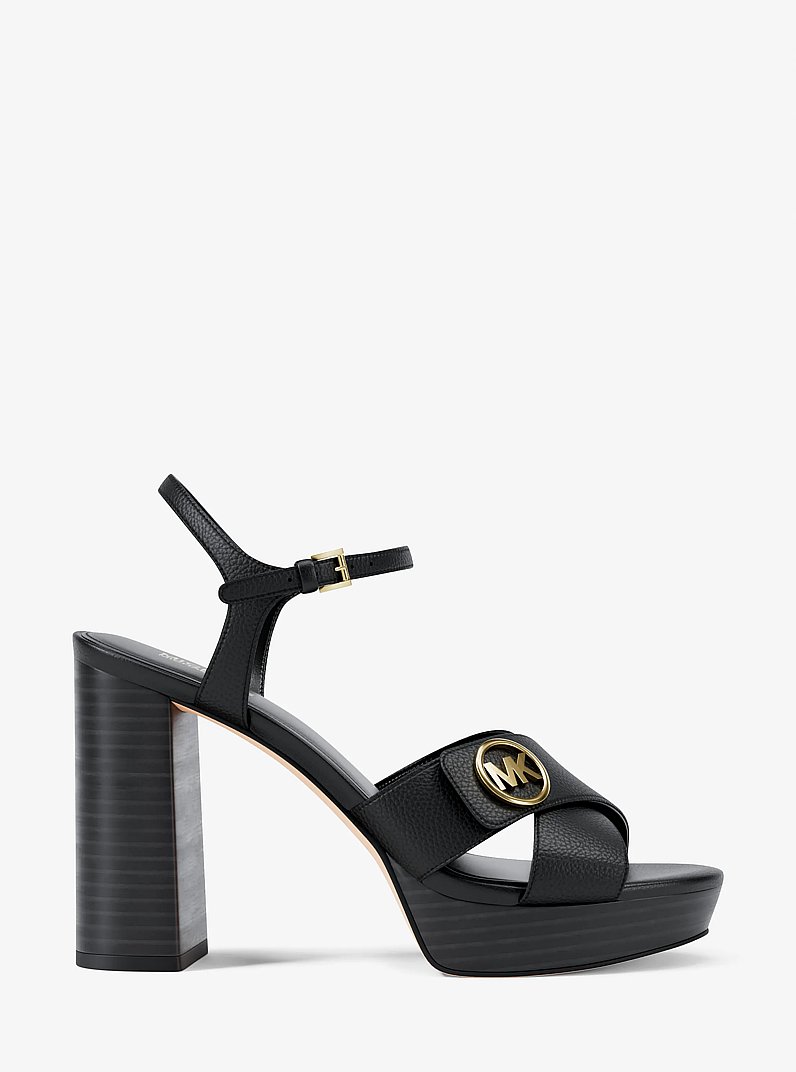 Hannah Platform Sandal in BLACK | Michael Kors
