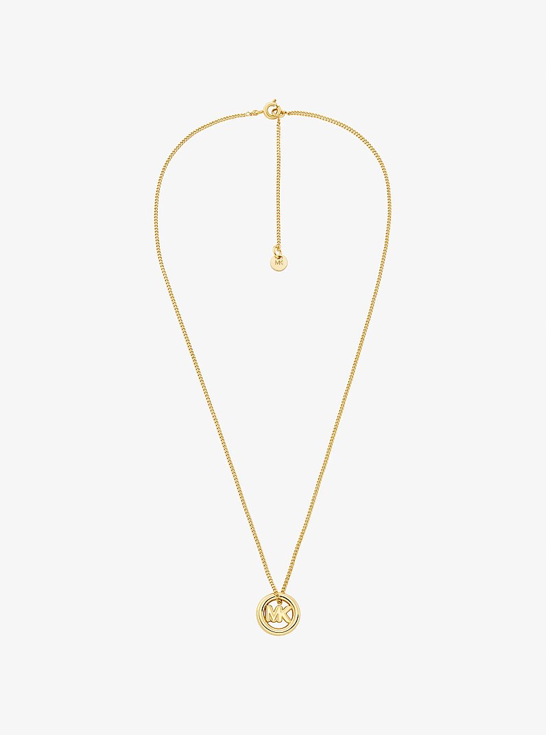 Logo Charm Necklace in GOLD | Michael Kors