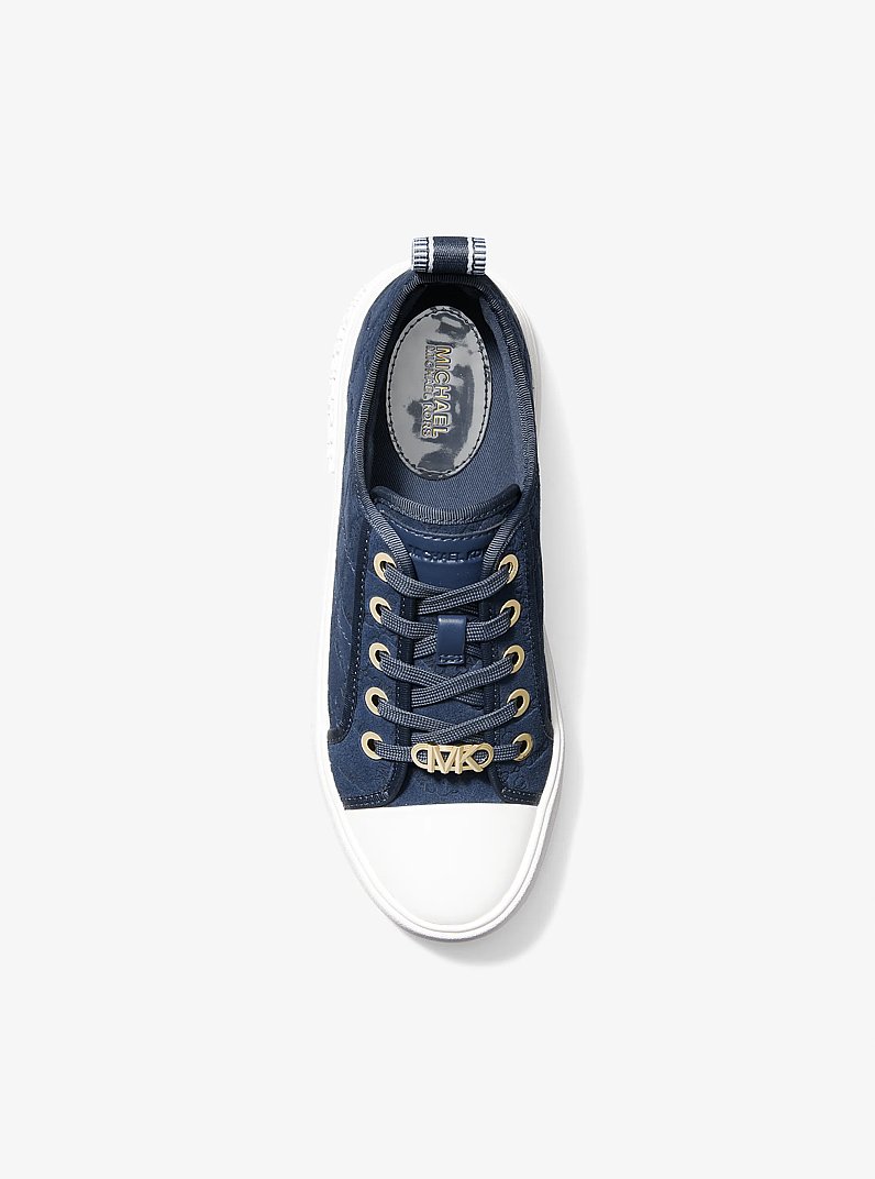 Zapatilla Evy de ante con logotipo imperio en relieve