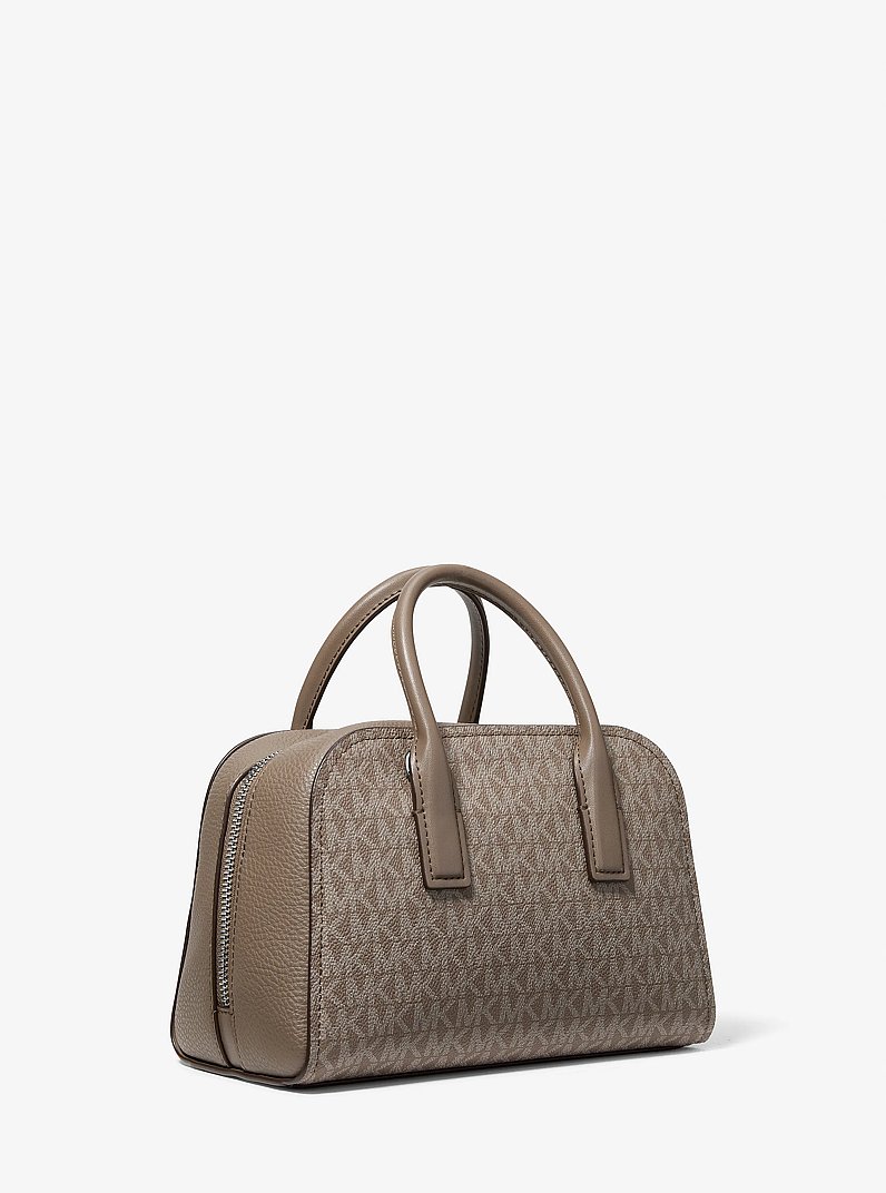 Ashton Small Signature Logo Messenger Bag in MUSHROOM | Michael Kors