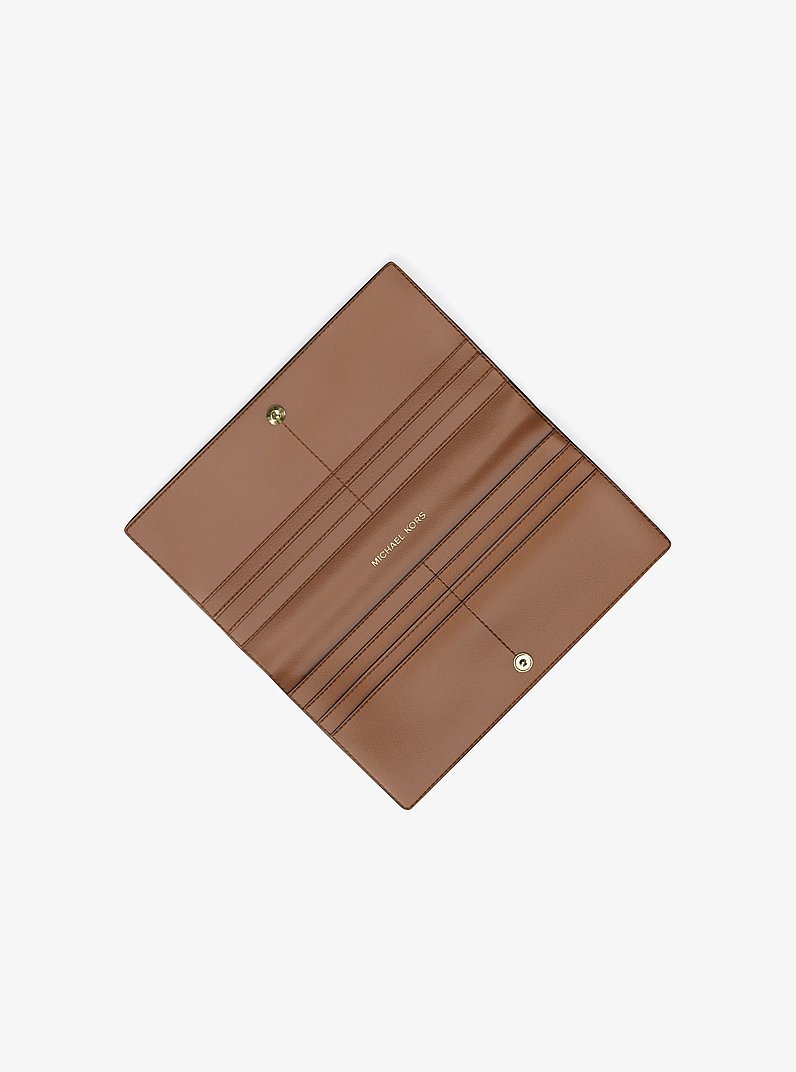 Reed Large Signature Logo Wallet in BROWN | Michael Kors