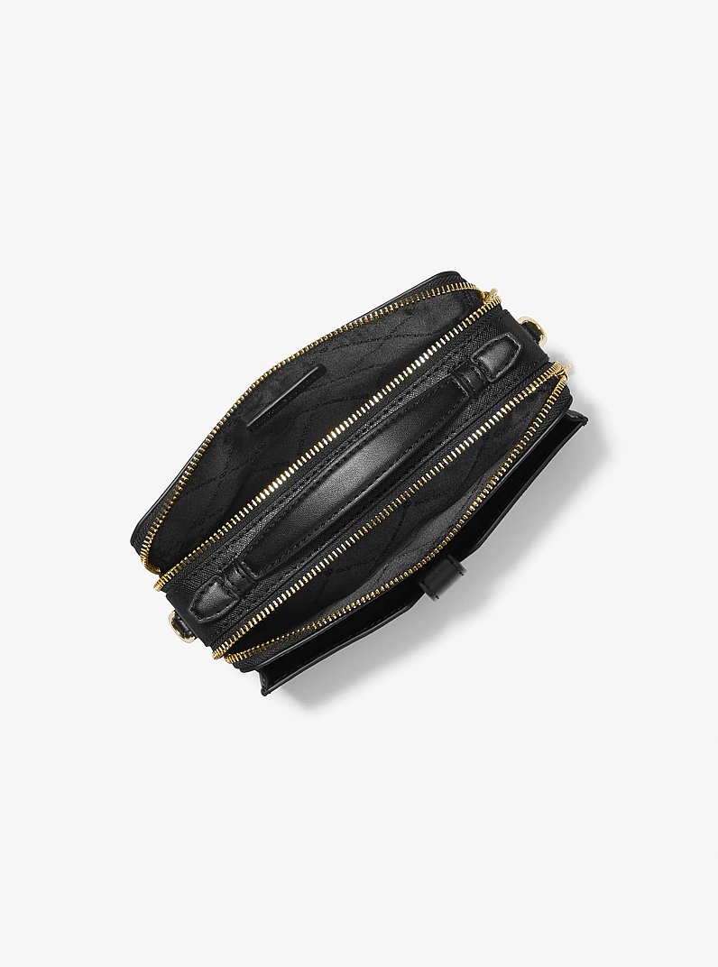 Jet Set Medium Saffiano Leather Smartphone Double-Zip Crossbody