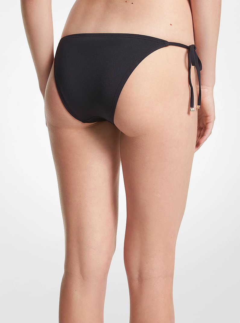 Parte inferior del bikini, de nailon el&aacute;stico in NEGRO | Michael Kors