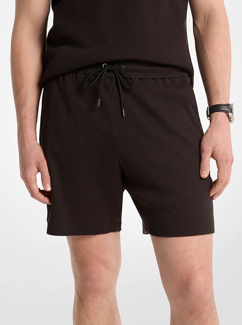 Waffle Knit Shorts in NEGRO | Michael Kors