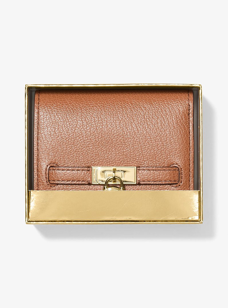 Portafoglio Hamilton Moderne piccolo in pelle in CUOIO | Michael Kors