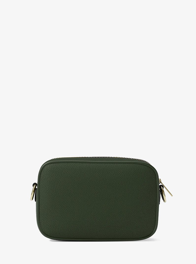 Bandolera Jet Set peque&ntilde;a para c&aacute;mara de piel granulada in MUSGO | Michael Kors