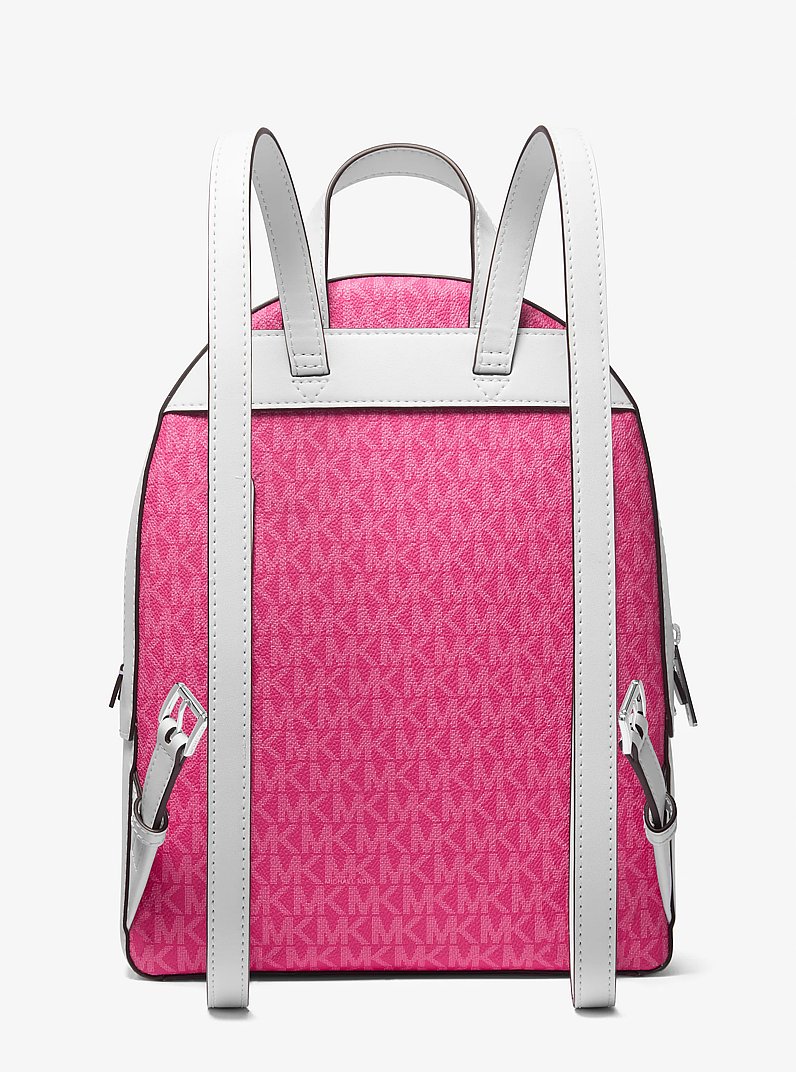 Jaycee Medium Embellished Signature Logo Backpack in DRAGONFRUIT | Michael Kors