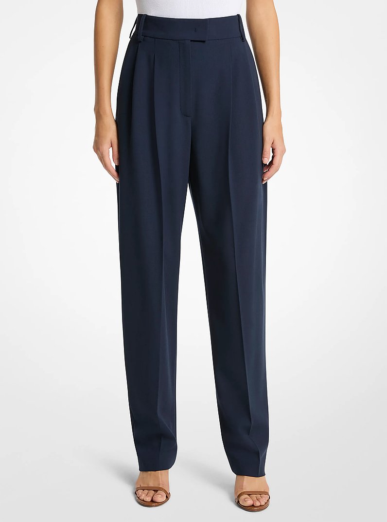 Pantal&oacute;n Chase estrecho de sarga de lana in AZUL MEDIANOCHE | Michael Kors