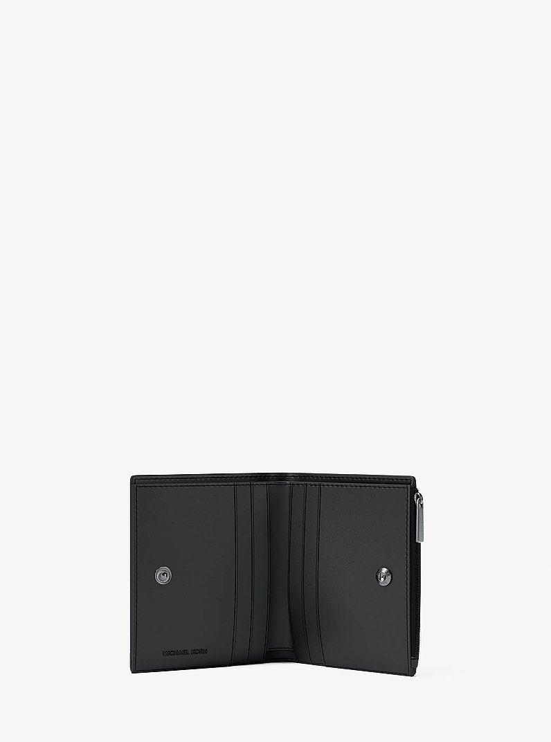 Cooper Metallic Logo Debossed Wallet in NAVY | Michael Kors