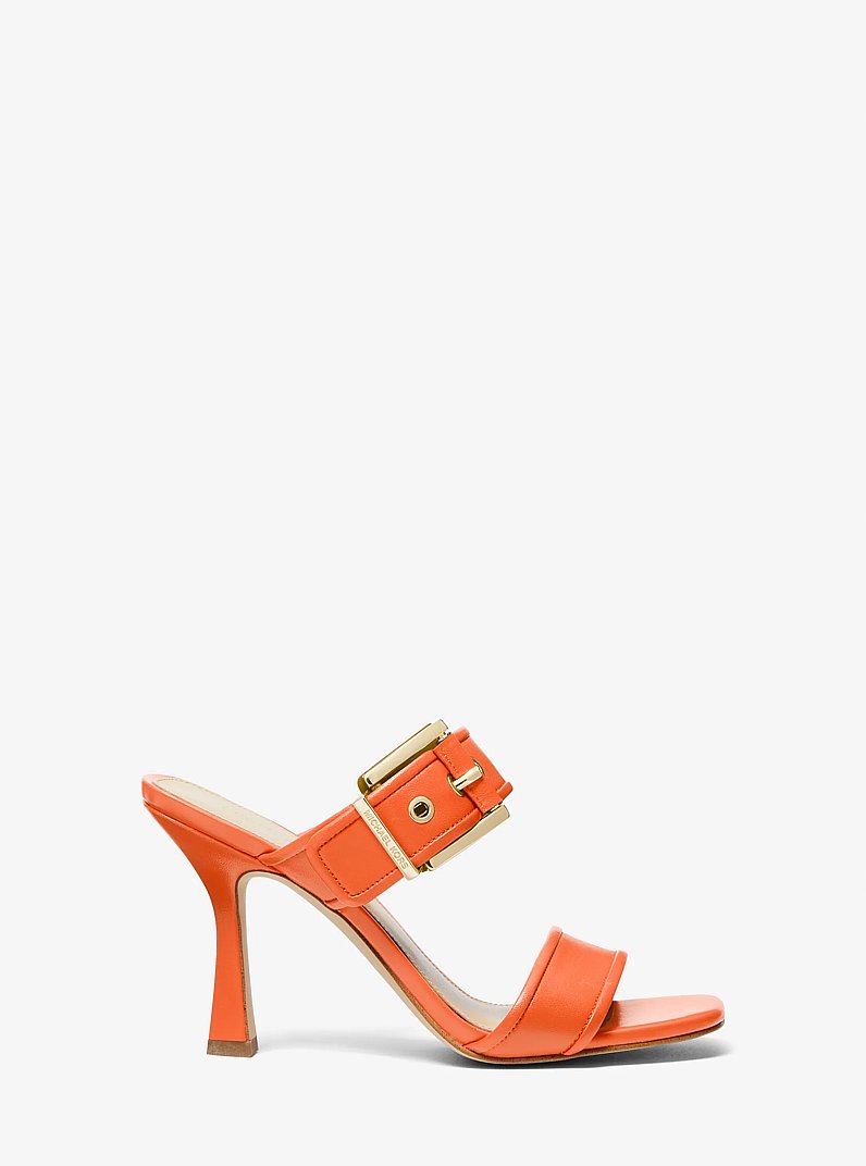 Sandale Colby en cuir in ORANGE OPTIQUE | Michael Kors