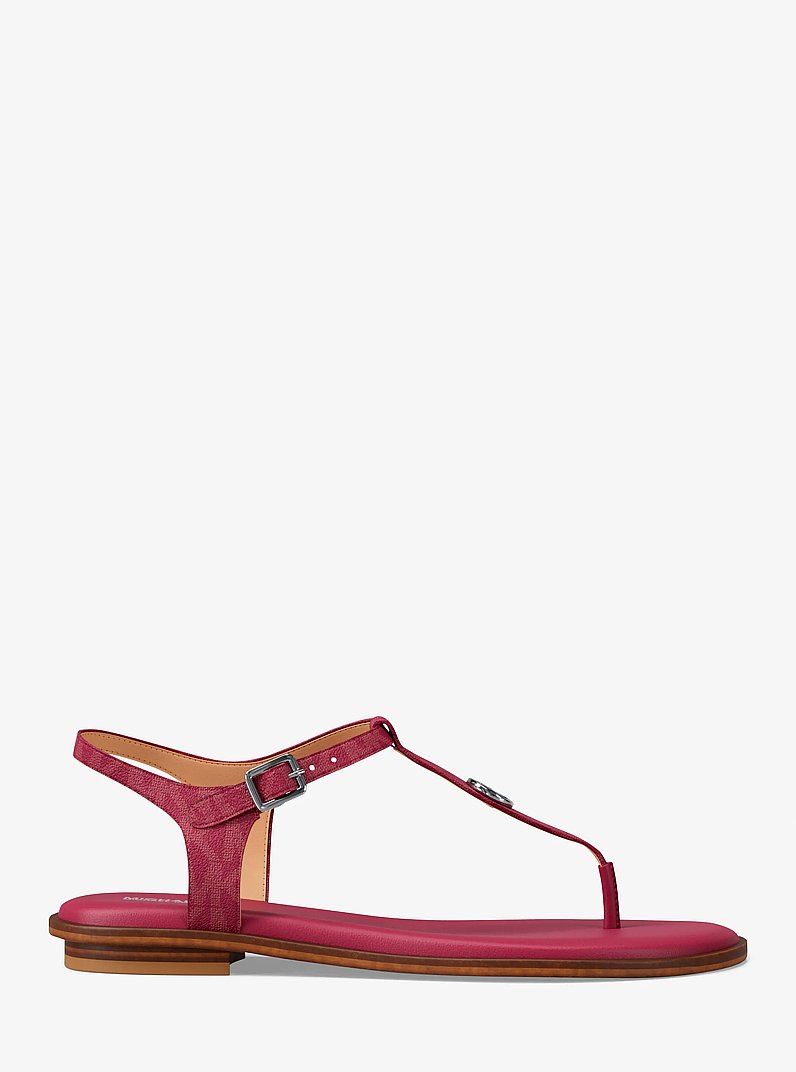 Mallory Signature Logo T-Strap Sandal