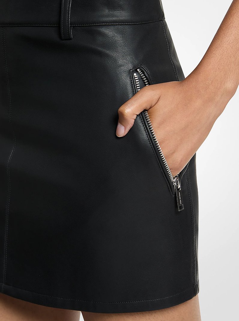 Moto Mini Skirt  in BLACK | Michael Kors