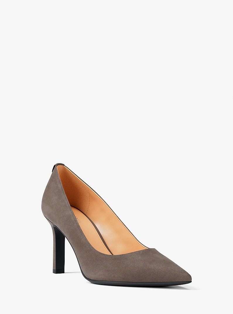 Willa Polyester Microsuede Flex Pump in MUSHROOM | Michael Kors