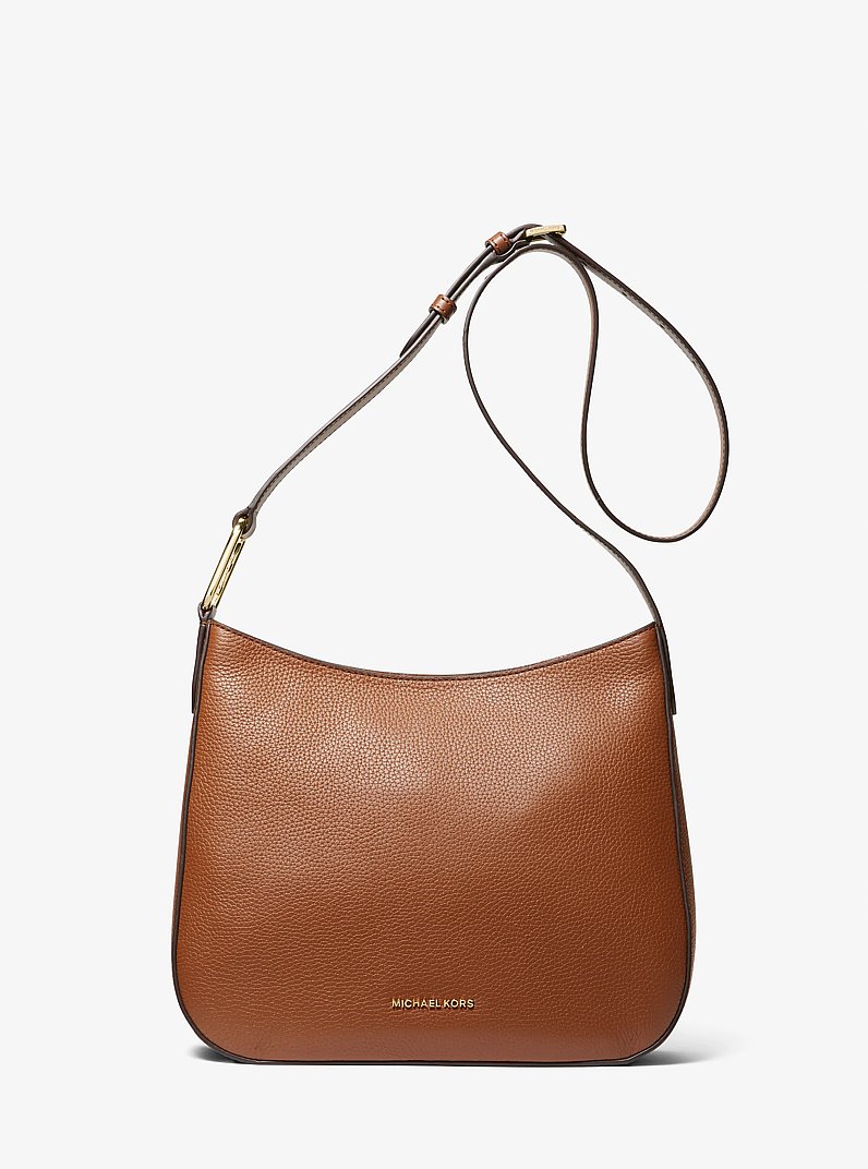 Kensington Large Pebbled Leather Crossbody Bag in LUGGAGE | Michael Kors