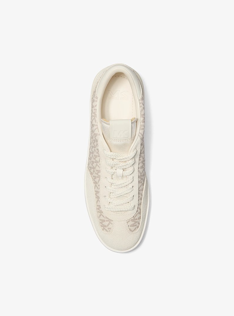 Wilton Signature Logo Sneaker in VANILLA | Michael Kors