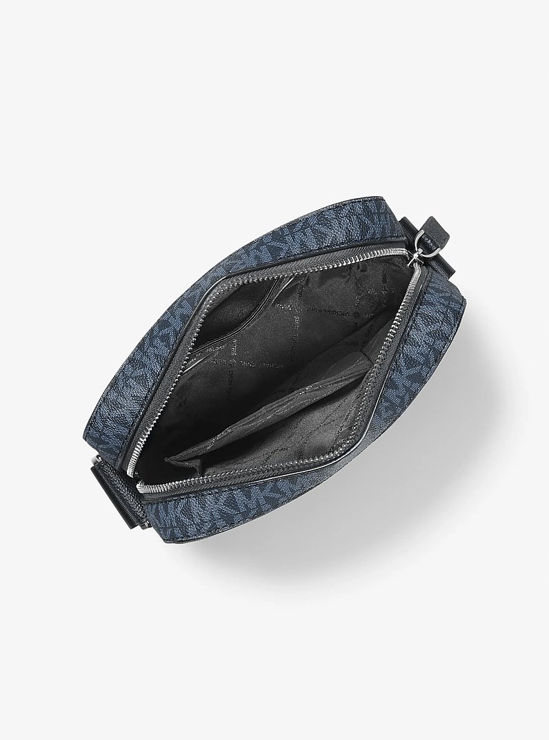Cooper Signature Logo Flight Bag in ADML/PL BLUE | Michael Kors