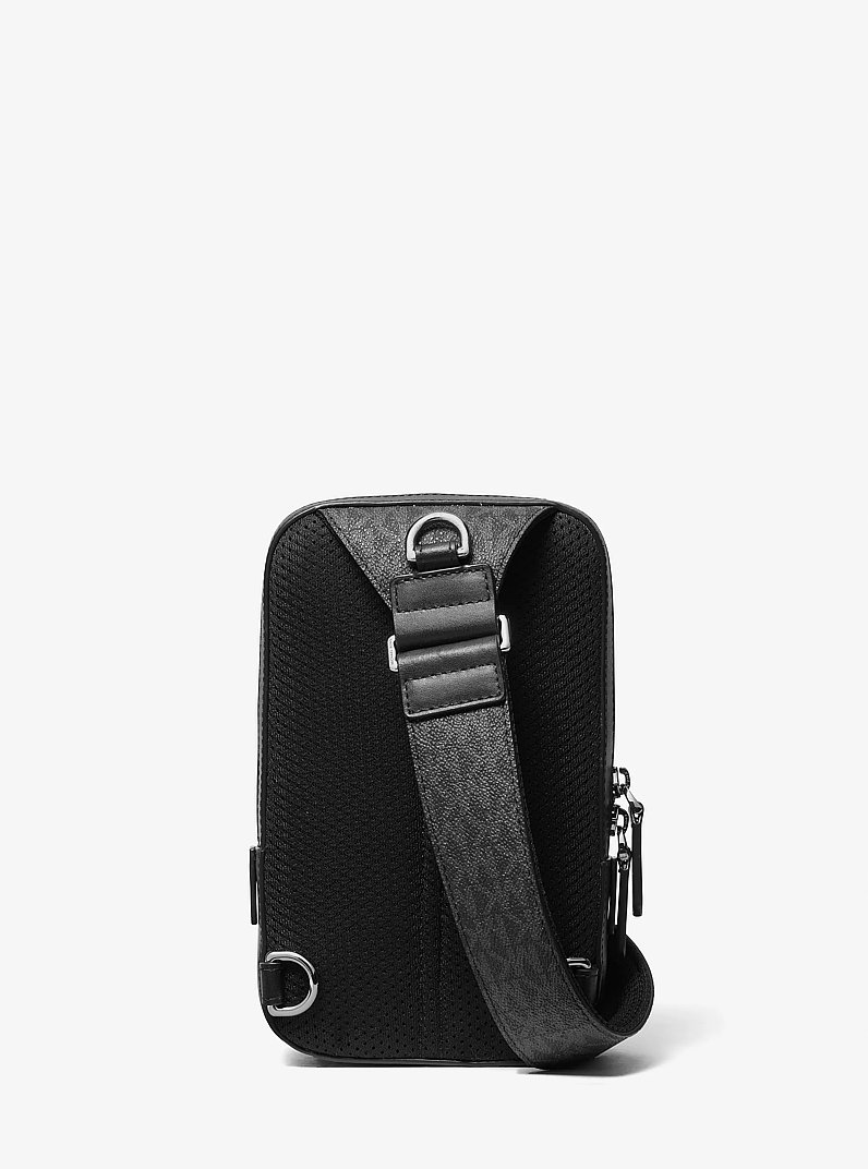 Ri&ntilde;onera bandolera Hudson con logotipo in NEGRO | Michael Kors