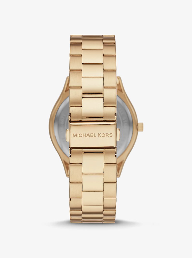 Oversized Aspyn Gold-Tone Watch in GOLD | Michael Kors