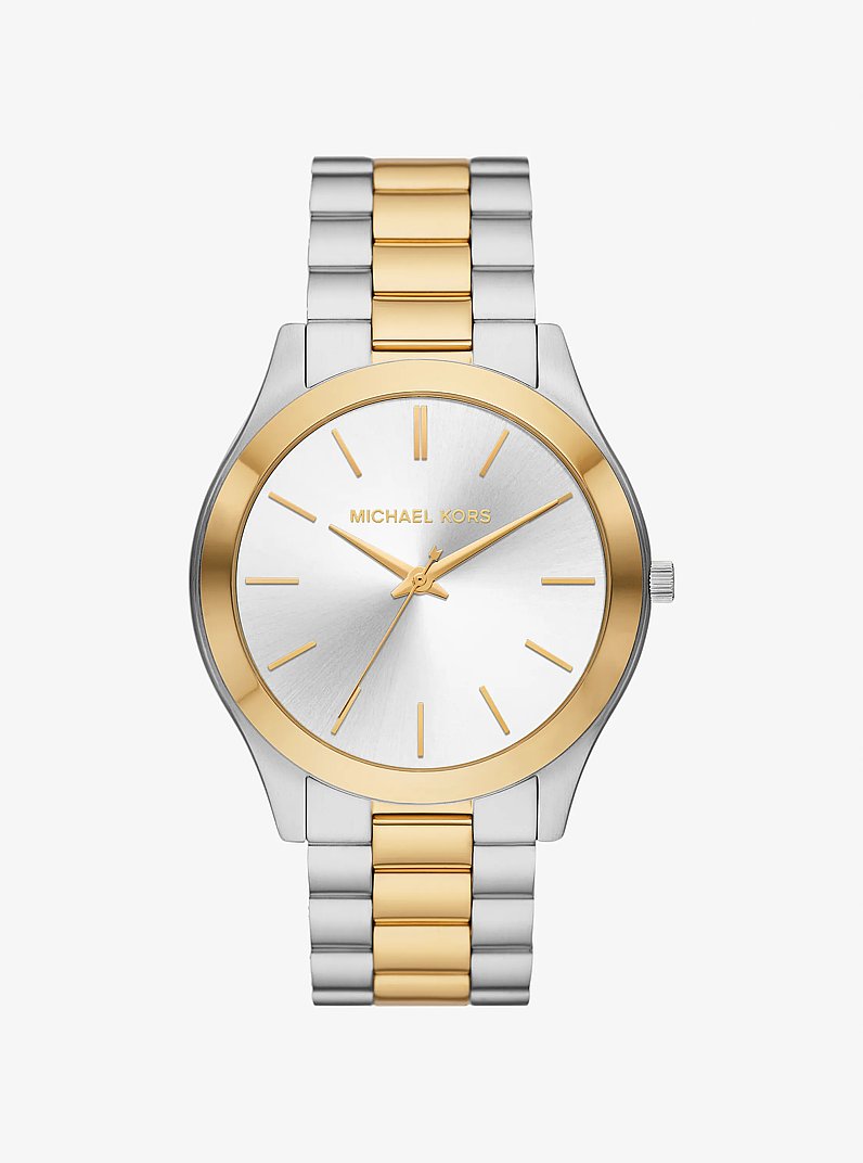 Oversized Aspyn Two-Tone Watch in TWO TONE | Michael Kors