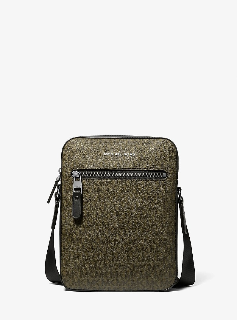 Varick Logo Flight Bag in OLIVE | Michael Kors