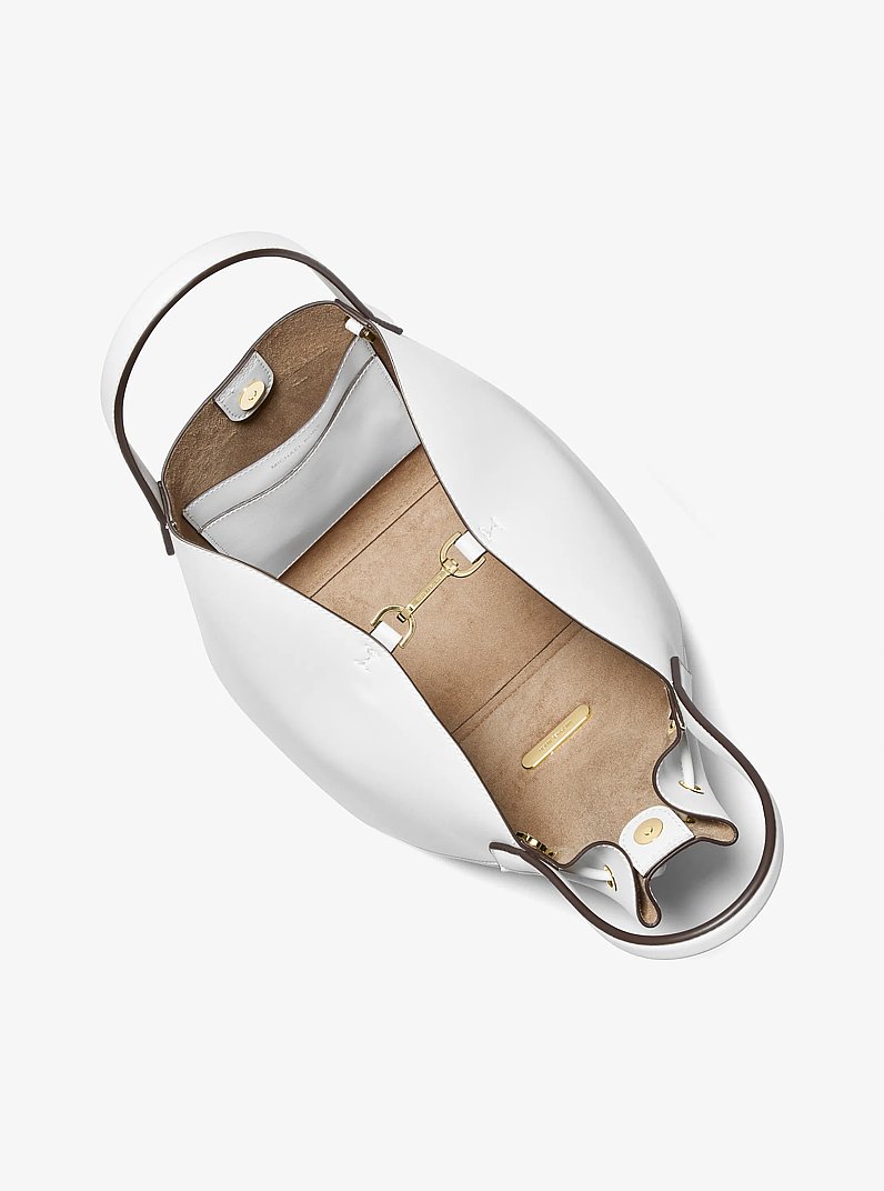 Phoebe Large Bucket Bag in OPTIC WHITE | Michael Kors