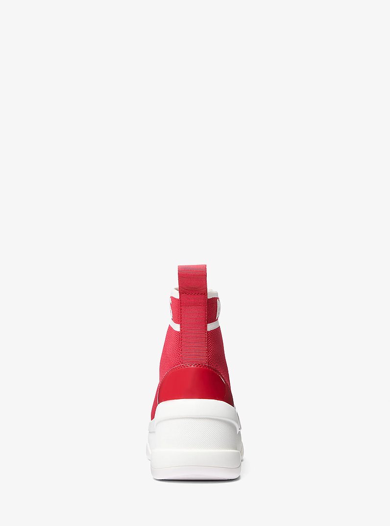 Olympia Stretch Knit Boot in BRIGHT RED | Michael Kors