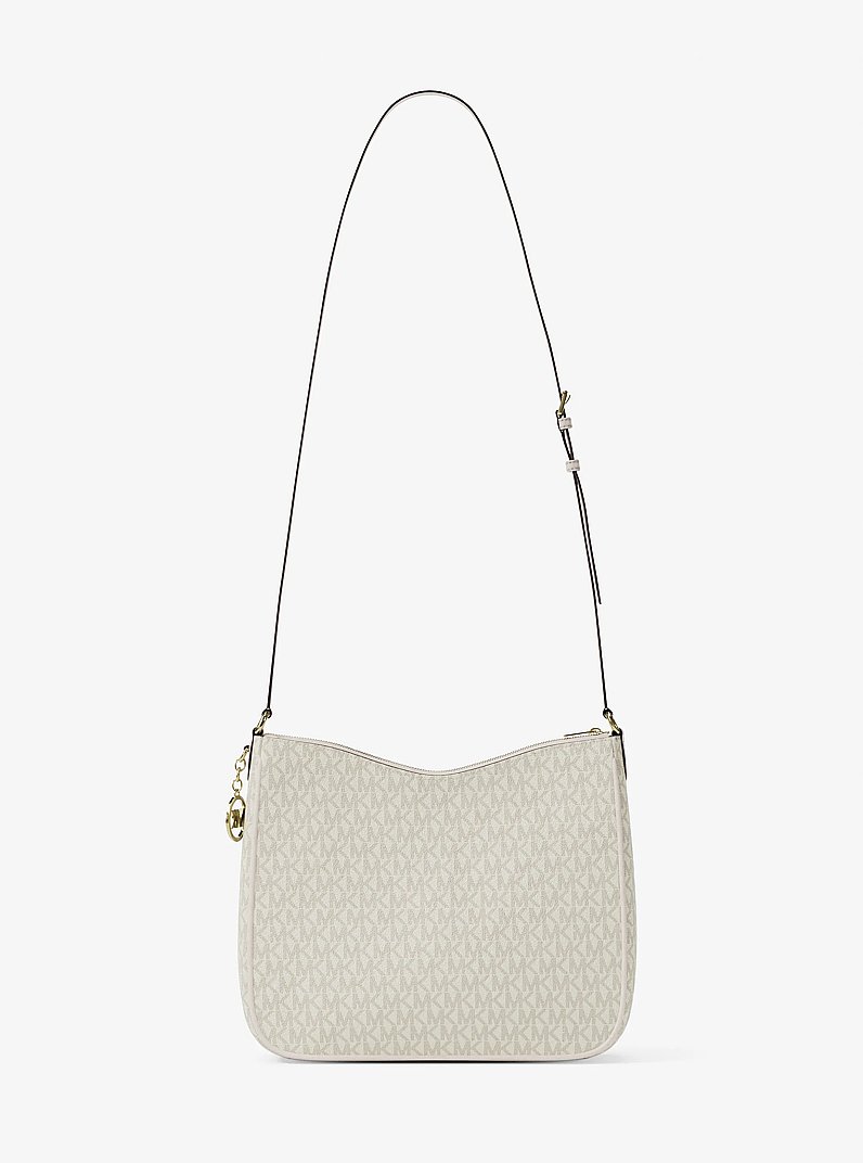 Nayla Medium Signature Logo Messenger Bag in LT CRM MULTI | Michael Kors