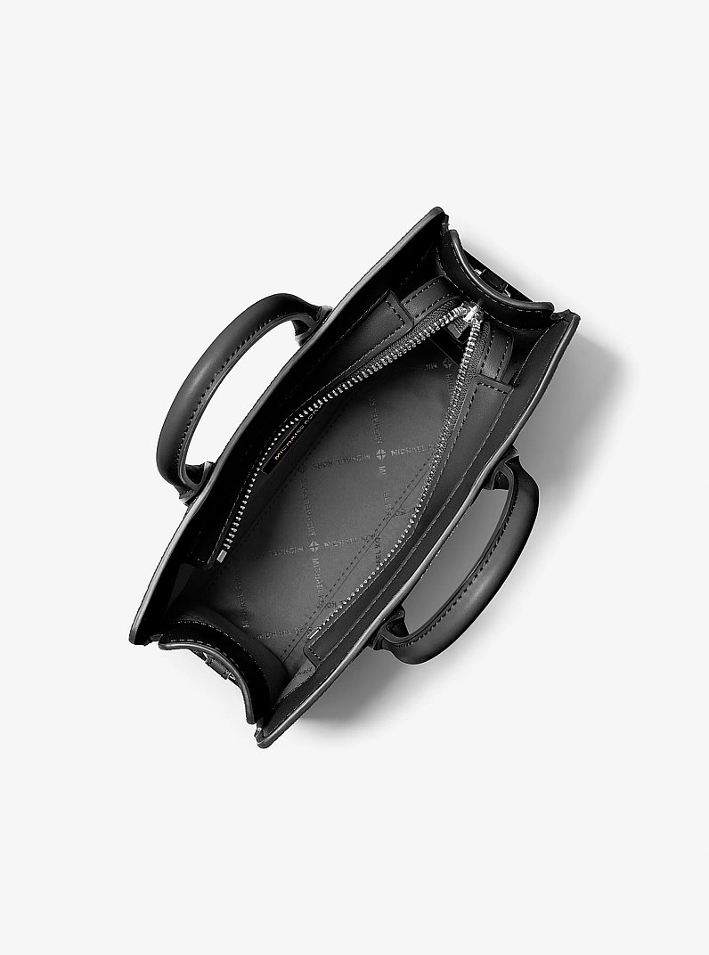 Scarlett Extra-Small Signature Logo Crossbody Bag in BLACK | Michael Kors