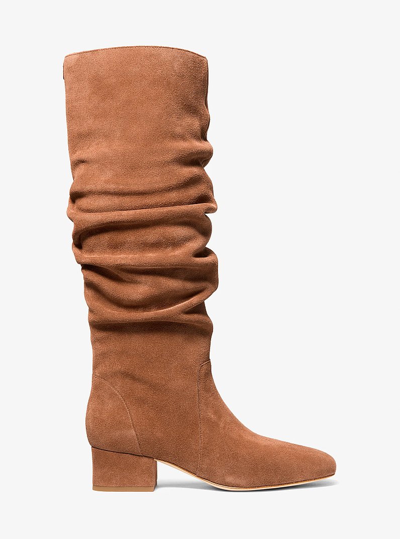 Indra Suede Boot in LUGGAGE | Michael Kors