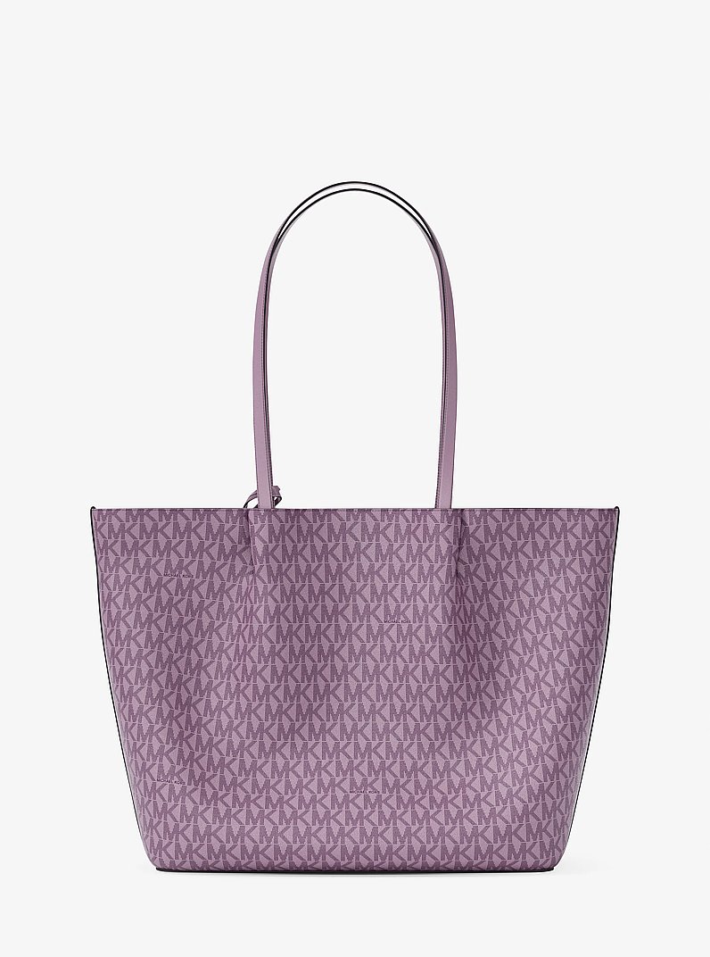 Carson Large Signature Logo Tote Bag in LT QUARTZ | Michael Kors