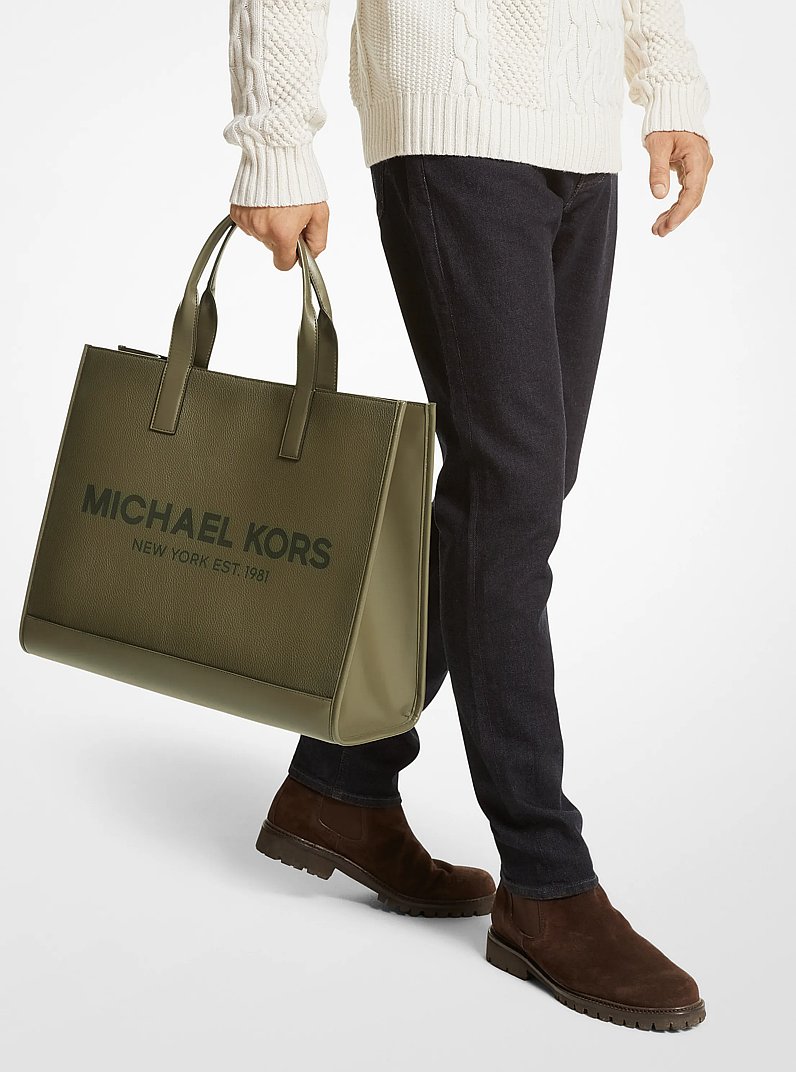 MICHAEL KORS COOPER エンボスロゴ ペブルレザー トート 公式アウトレット】COOPER エンボスロゴ ペブルレザー トート - トート