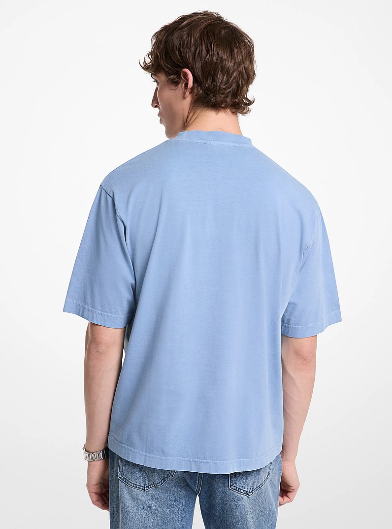 Logo Cotton T-Shirt in CHAMBRAY | Michael Kors