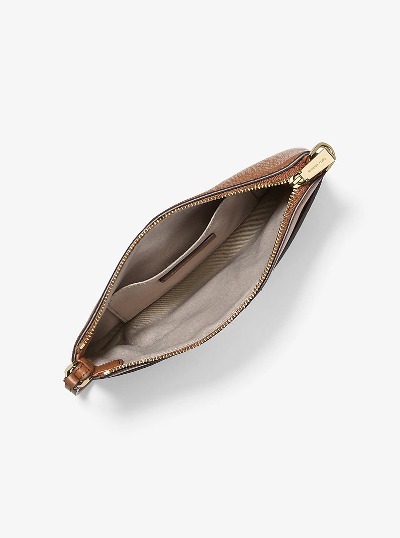 Pochette da polso Jet Set media in pelle martellata in CUOIO | Michael Kors