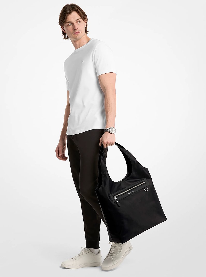 Hudson Nylon Tote Bag in BLACK | Michael Kors