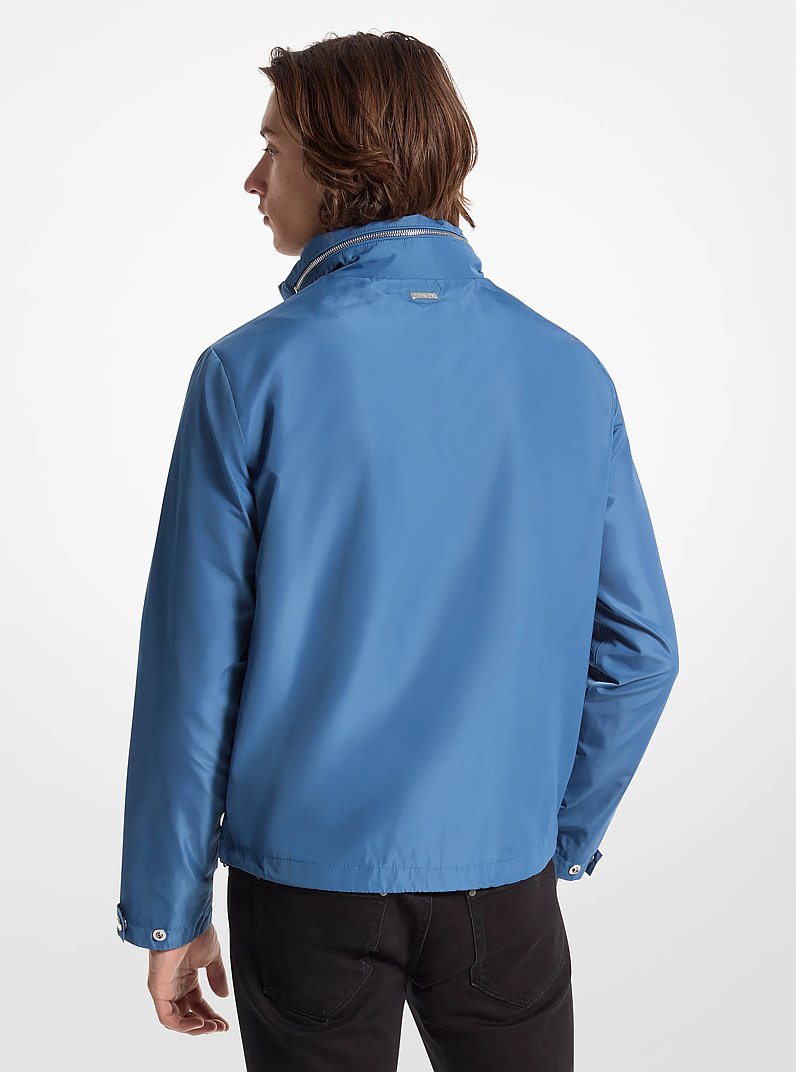 Veston coupe-vent tiss&eacute; in BLEU OC&Eacute;AN | Michael Kors