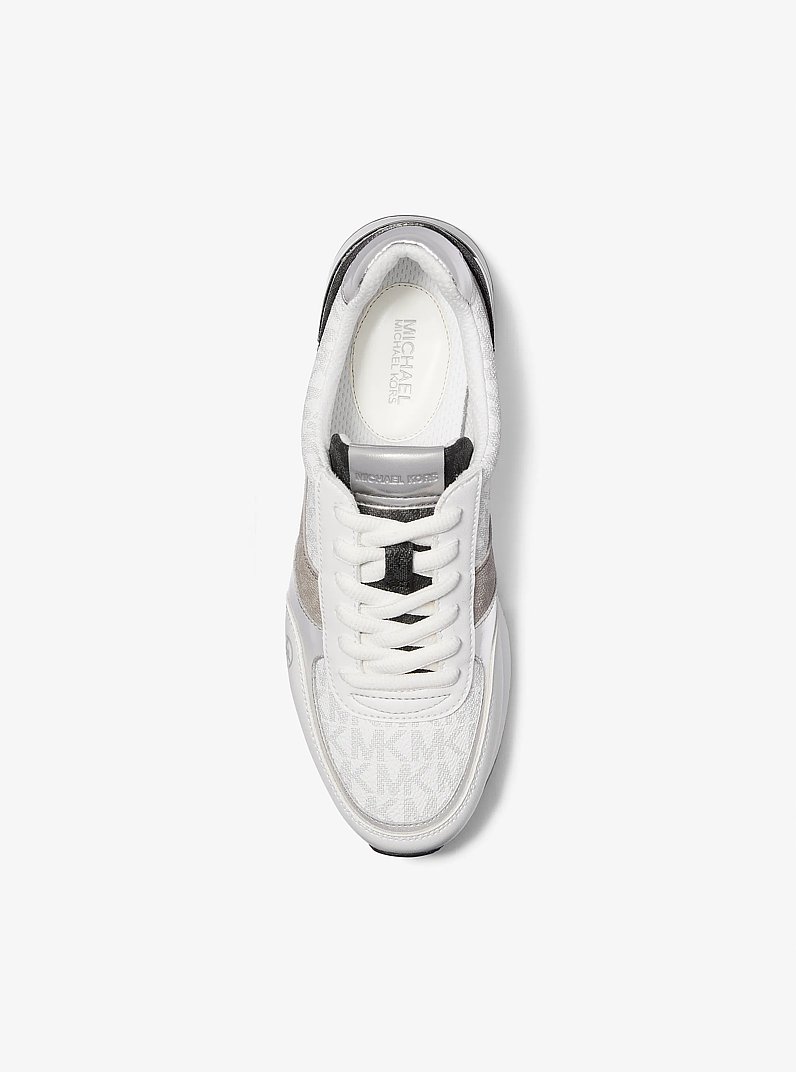 Andi Color-Block Signature Logo Trainer in WHITE COMBO | Michael Kors