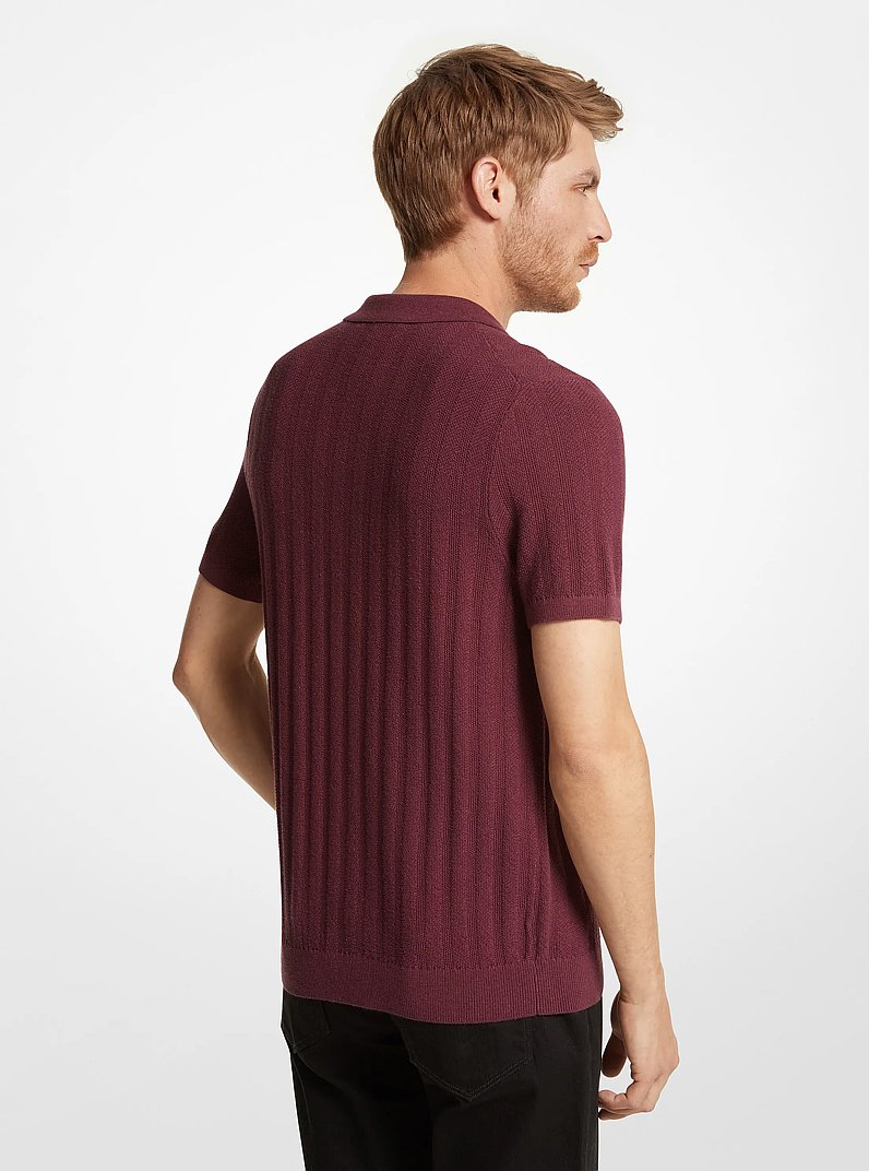 Chemise en m&eacute;lange de coton textur&eacute; in CORDOUAN | Michael Kors