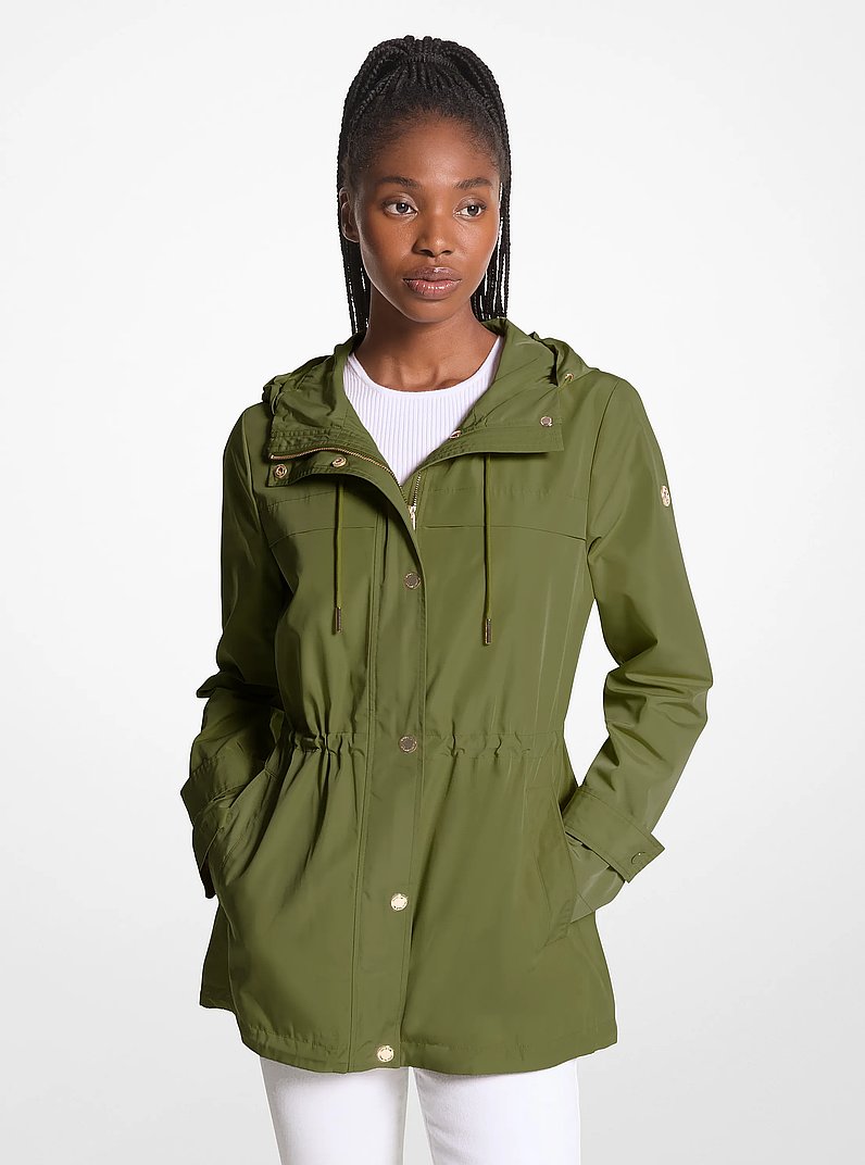 Woven Hooded Anorak in DEEP RUSCUS - Sale | Michael Kors [US]