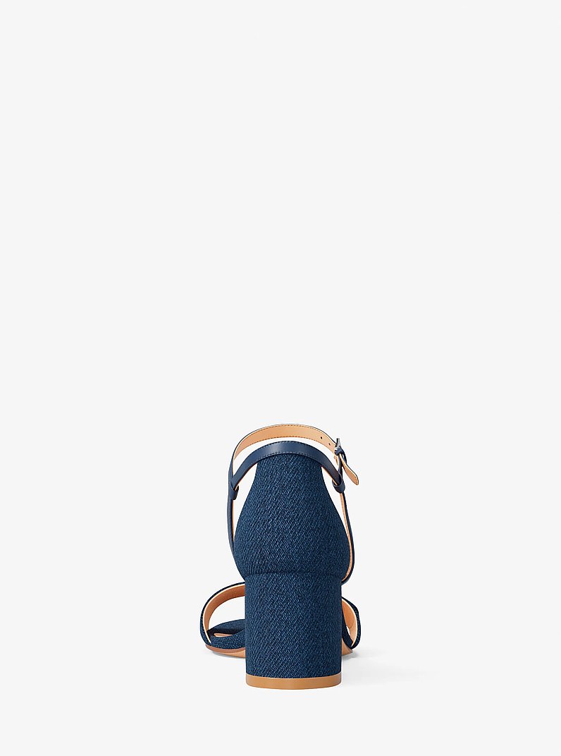 Sandale Hannah aus Denim mit Blockabsatz in [3778] | Michael Kors