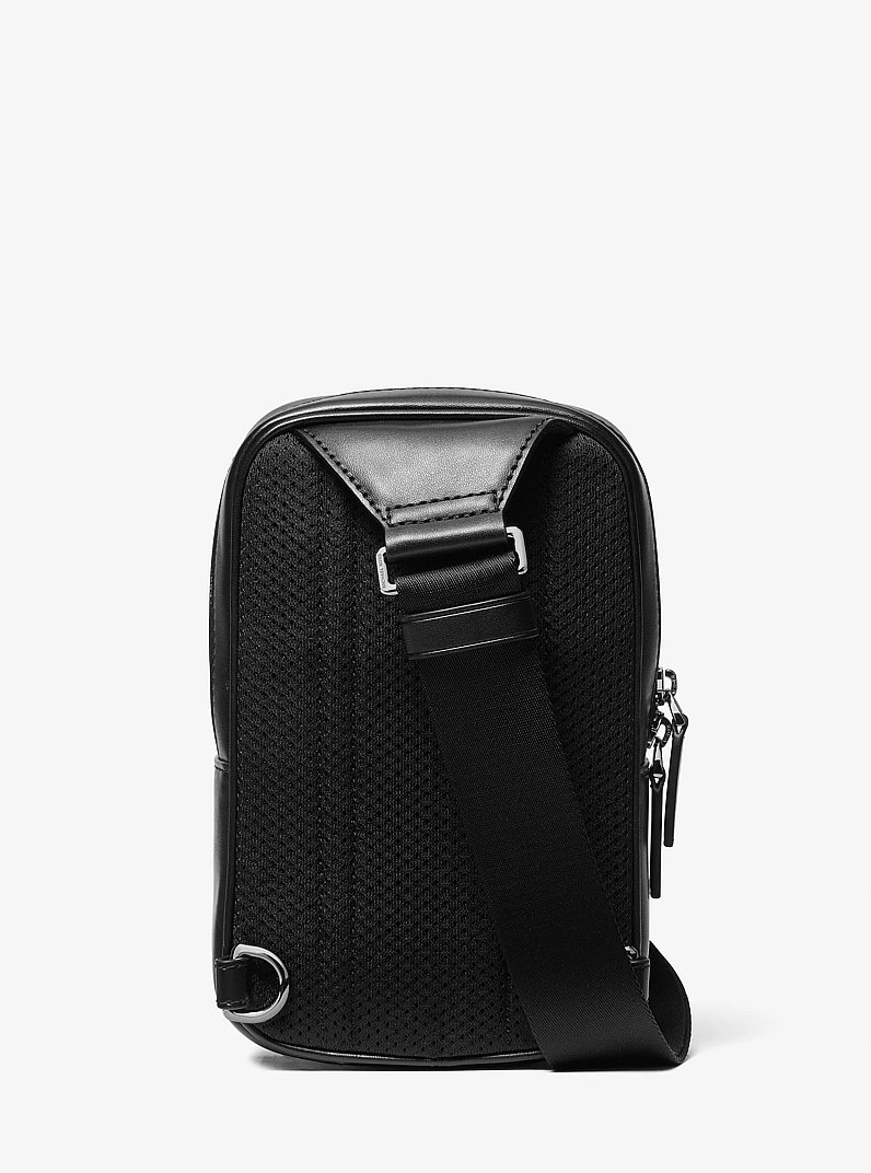 Cooper Medium Ombr&eacute; Logo Sling Pack in BLACK | Michael Kors