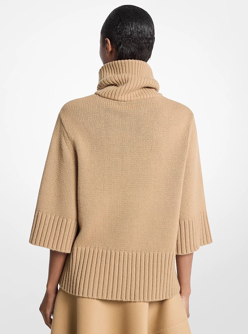 Su&eacute;ter de cachemira con cuello embudo in BEIGE INTENSO | Michael Kors