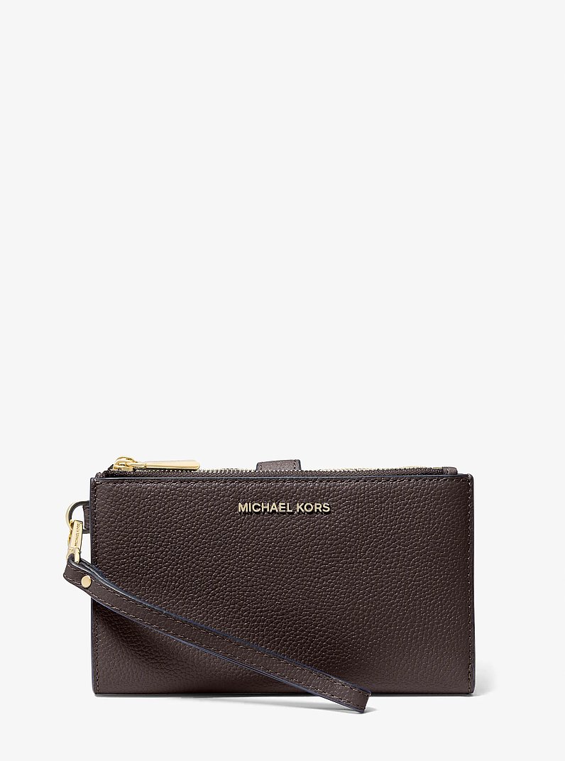 Adele Leather Smartphone Wallet in CHOCOLATE | Michael Kors