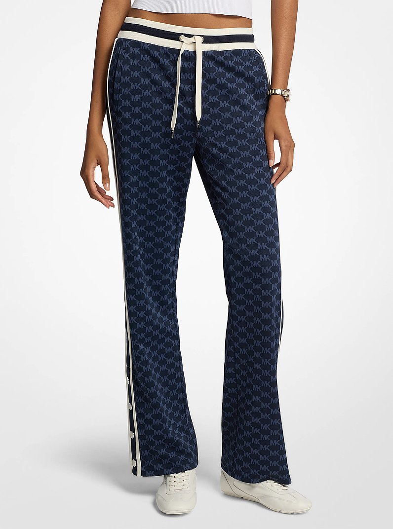 Logo Knit Track Pants in MIDNIGHTBLUE | Michael Kors