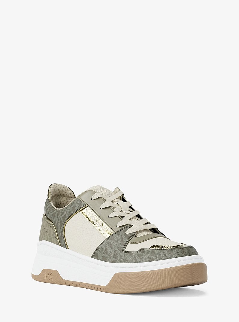 Lexi Mixed-Media Sneaker