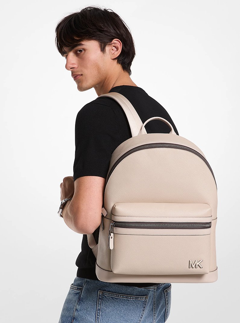 Edison Leather Backpack in LIGHT SAND | Michael Kors