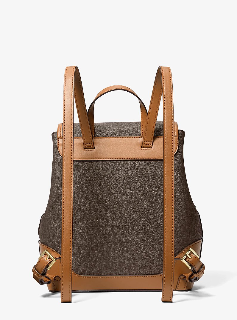 Harrison Medium Logo Backpack in BRN/ACORN | Michael Kors