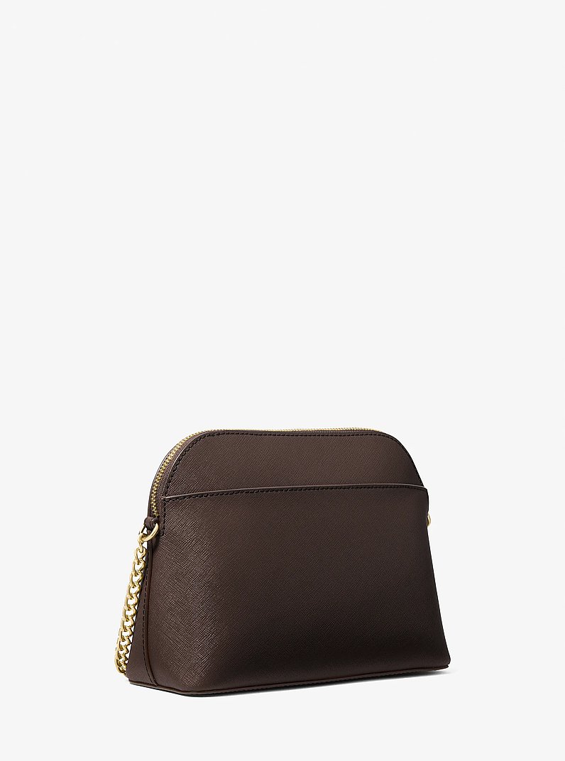Borsa a tracolla Cindy grande in pelle in CIOCCOLATO | Michael Kors
