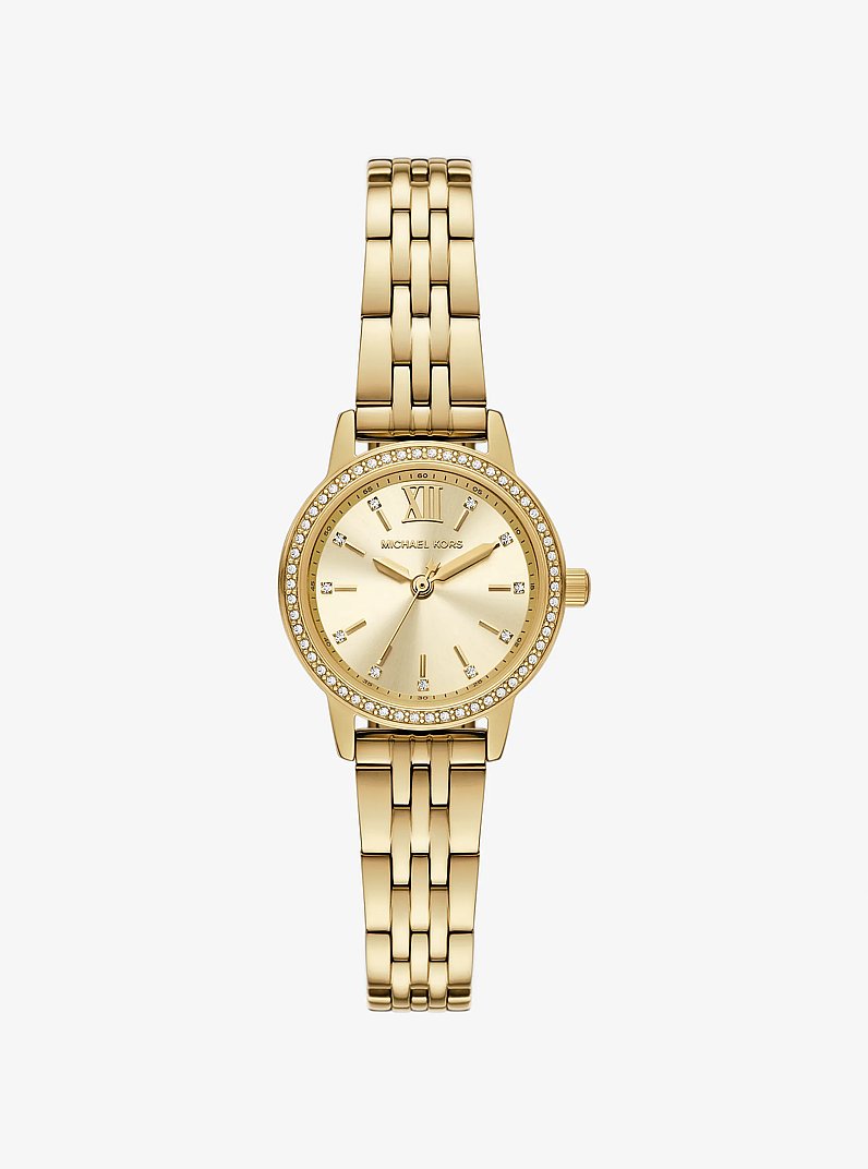 Reloj Melissa mini en tono dorado con incrustaciones in DORADO | Michael Kors