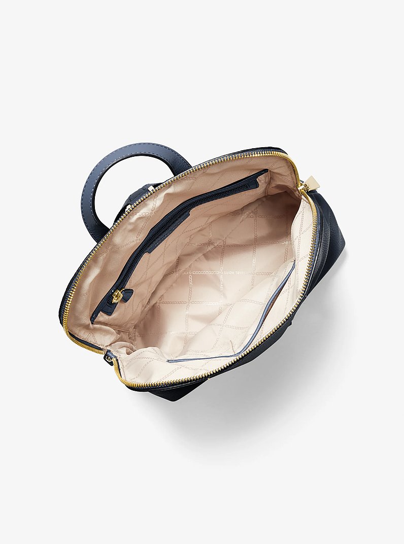 Rhea Medium Pebbled Slim Backpack